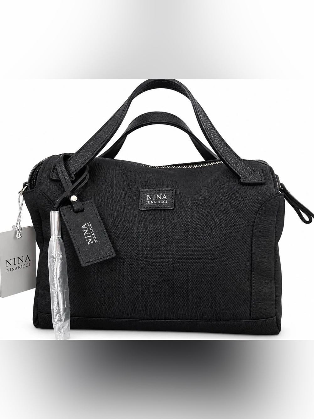 Nina Ricci Black Nylon Shoulder Bag NWT